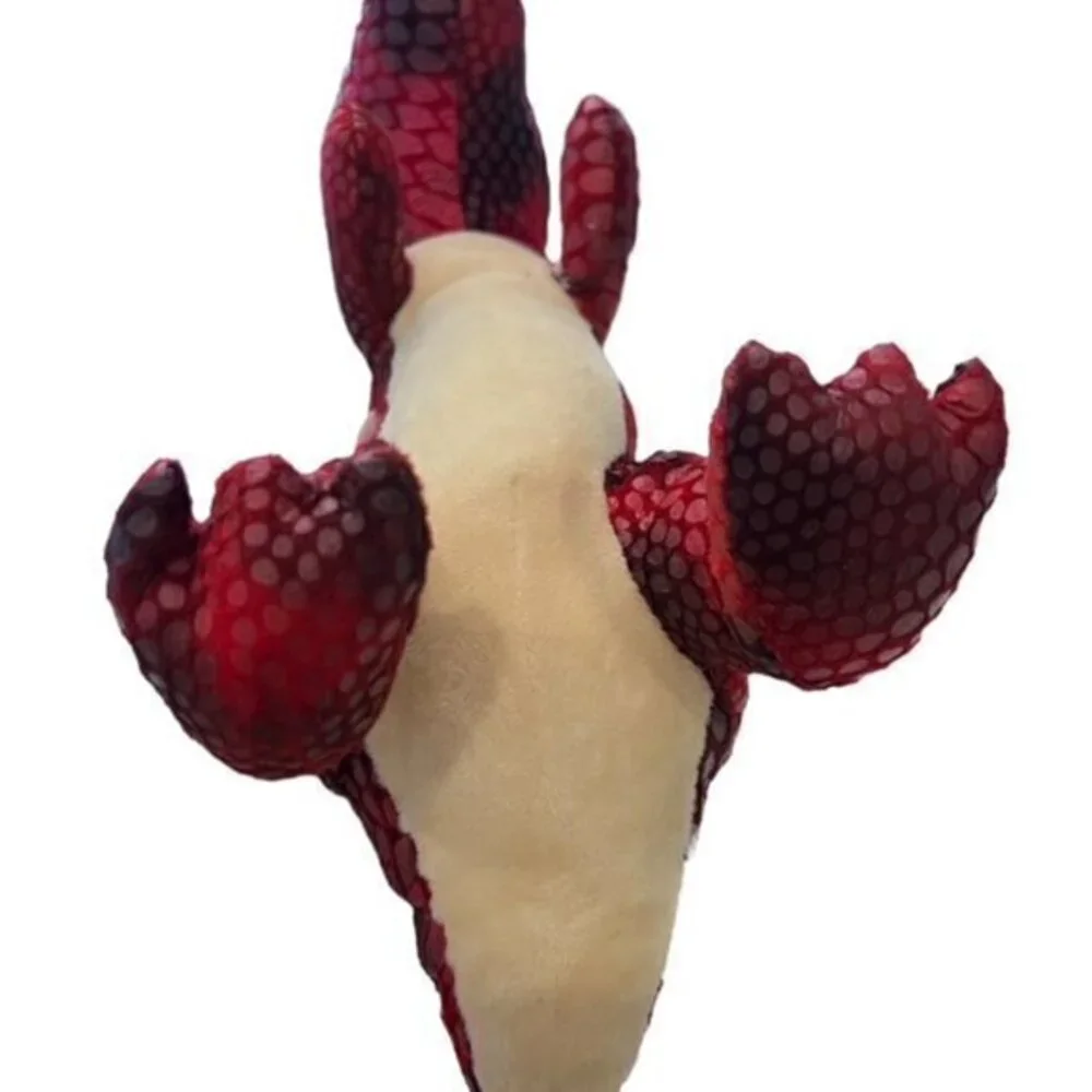 🛍️2 for $25 Sale🛍️ Red Black Dinosaur Stuffed Animal 13